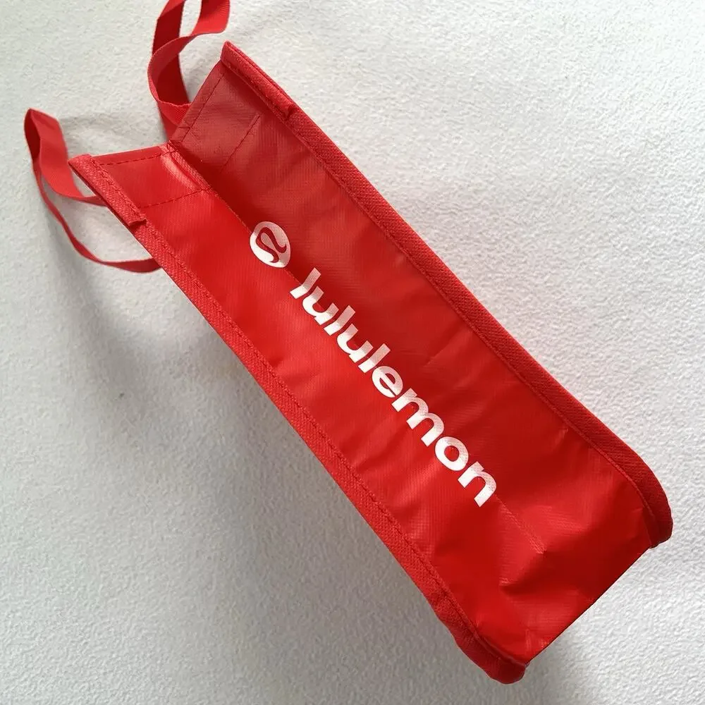 Lululemon Red Made To Feel 2026 Small Reusable Snap Tote Bag Gym Shopping Lunch